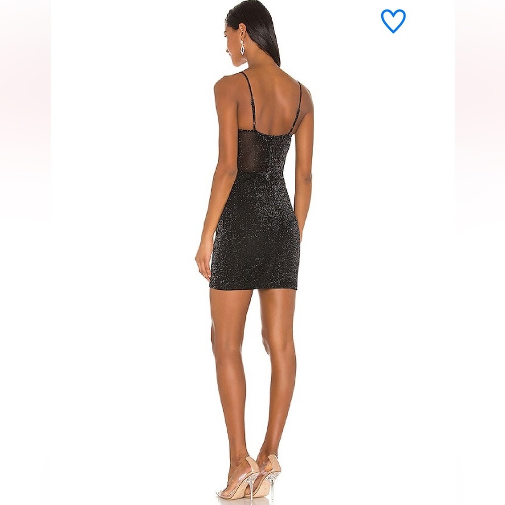 NWT SUPERDOWN X Draya Michele Black Lamya Mini Dress - Picture 3 of 4